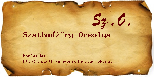 Szathmáry Orsolya névjegykártya